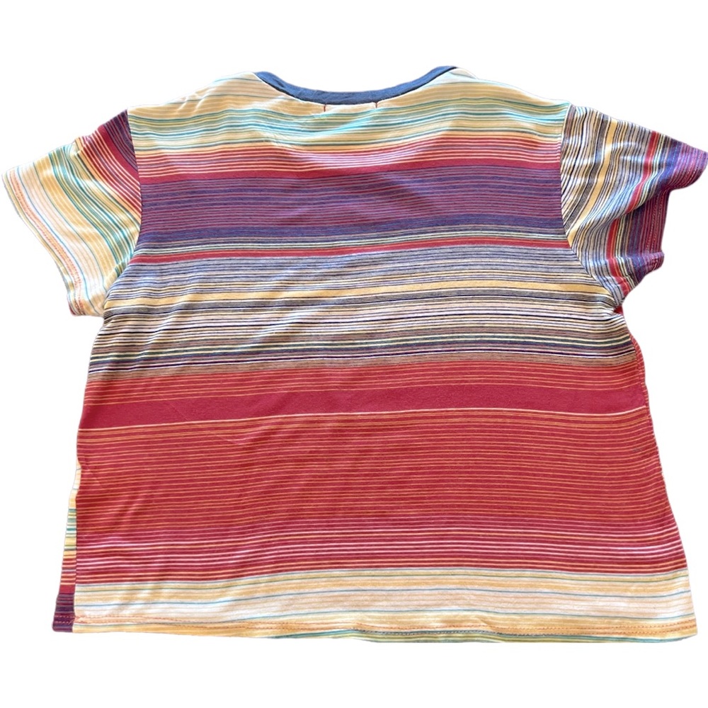 Aran’s Den Striped Crop Top Juniors Size Small - Picture 5 of 8